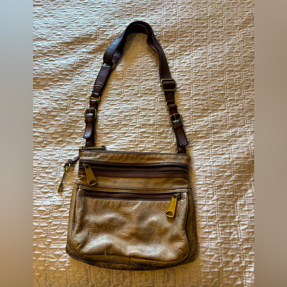 Fossil Distressed Leather Crossbody